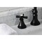 Kingston Brass KS2980ZX Millennium Widespread Bathroom Faucet W/ Brass Pop-Up, Black KS2980ZX - alternate 2